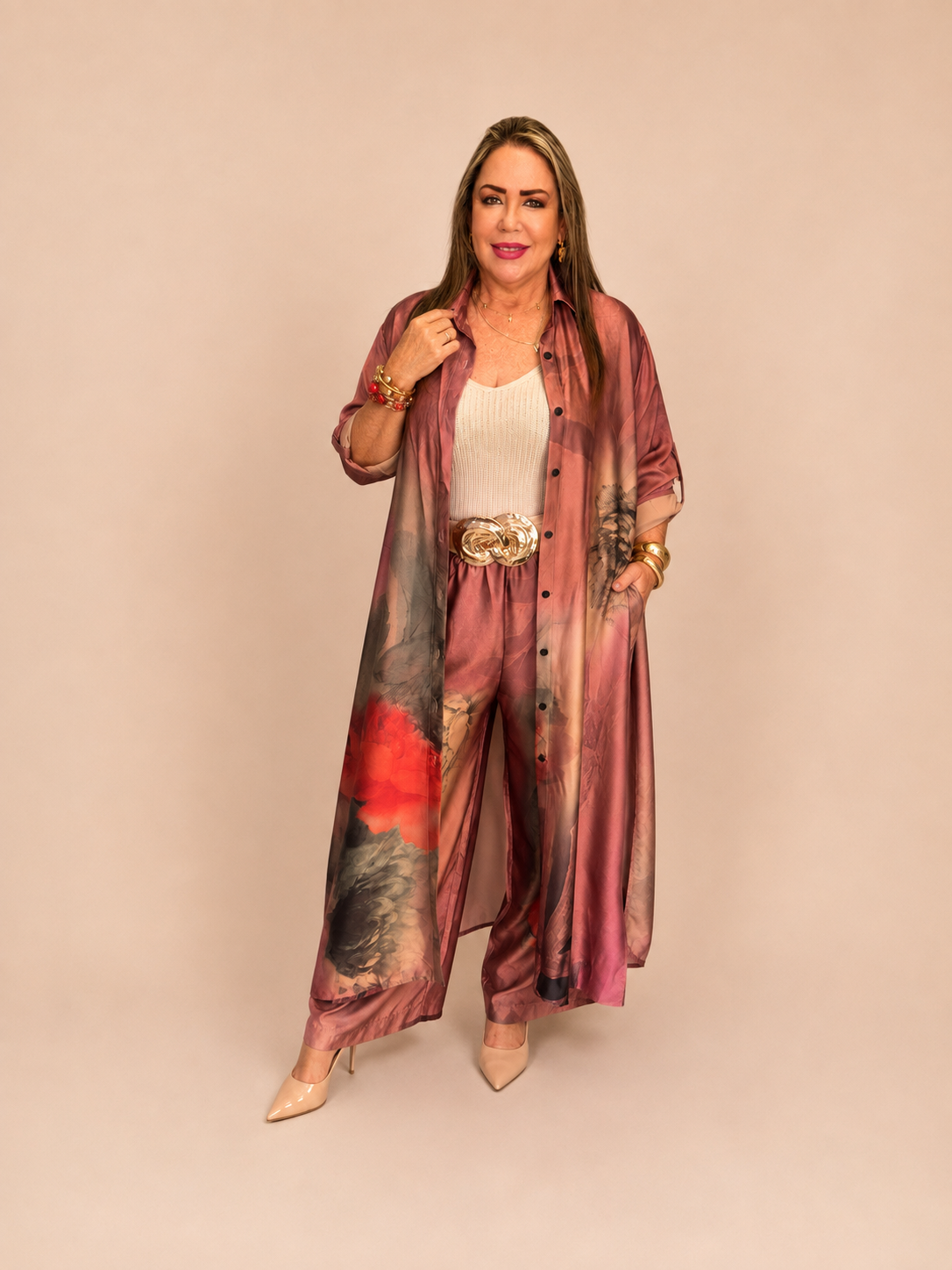Conjunto de seda